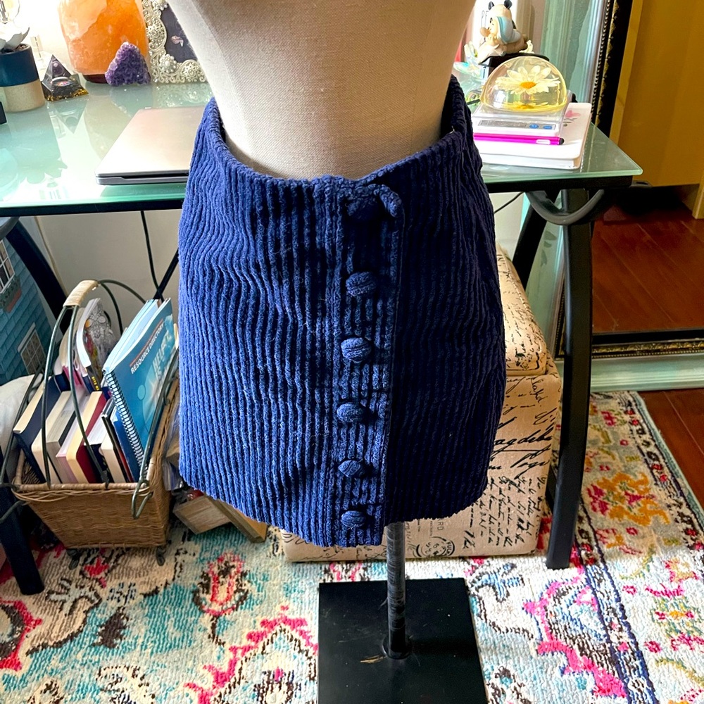 Corduroy pencil skirt